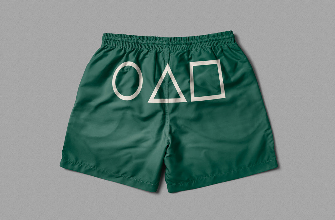 Backside of the Submission Games Shorts