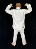 ButterflyX BFX Light BJJ Gi - White - Back View Jiu-JItsu 
