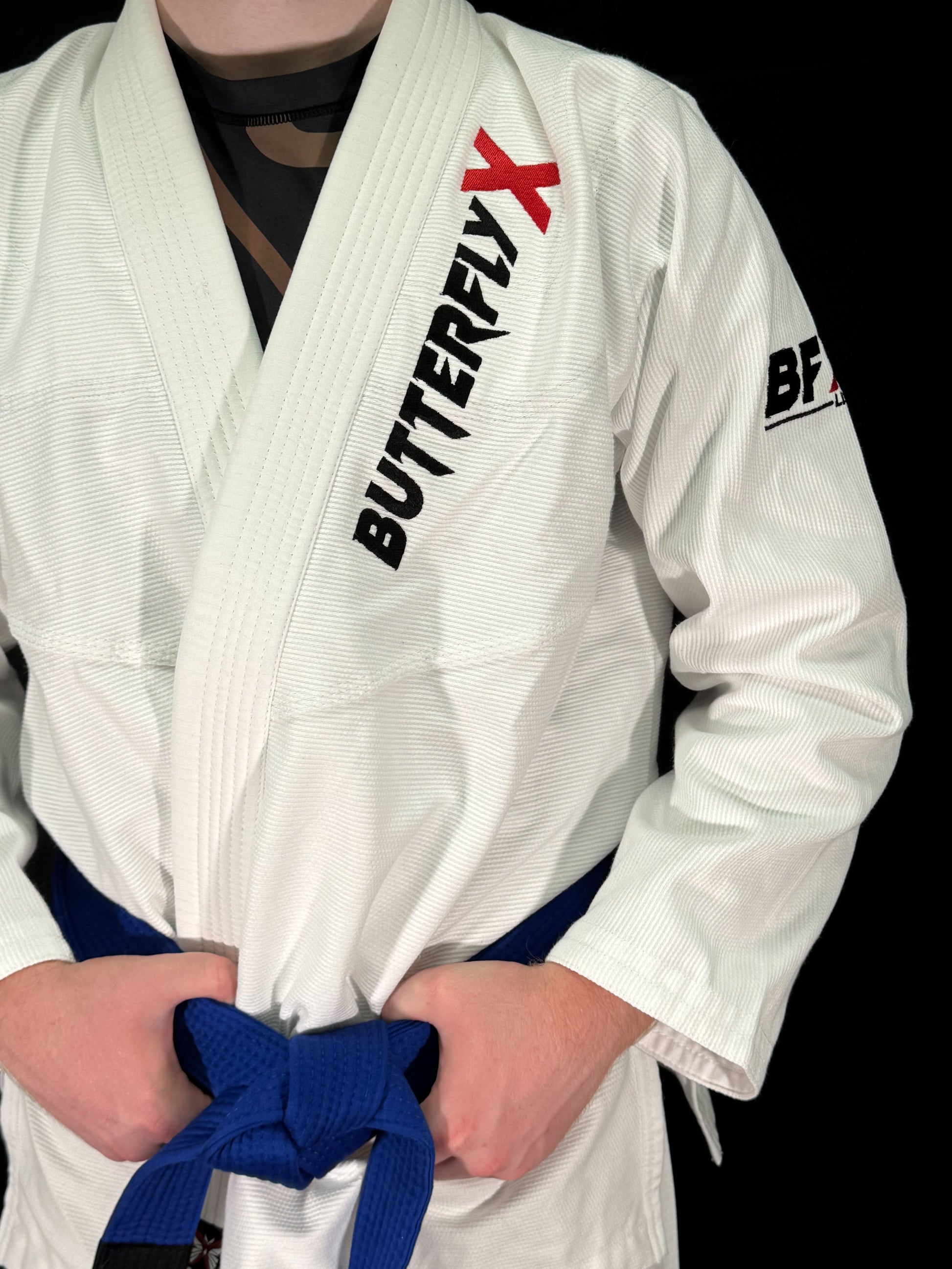 ButterflyX BFX Light BJJ Gi - White - Front View