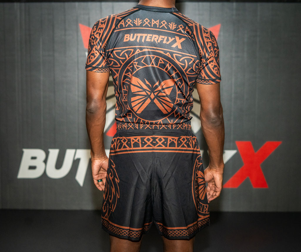 Brown Belt Ranked Jiu-Jitsu Fenrir Rashguard Back