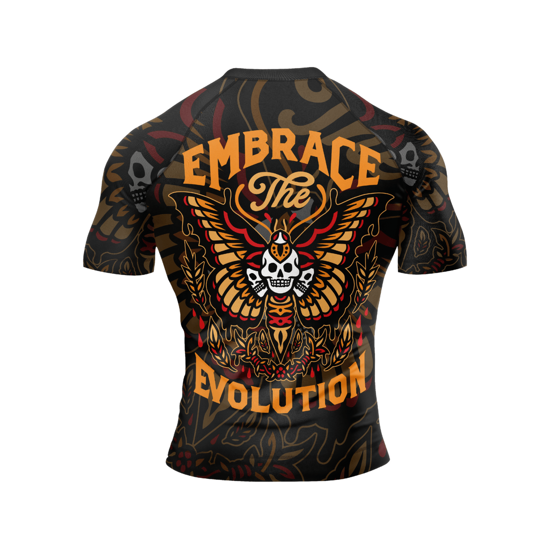 Jiu Jitsu Rashguard Embrace the Evolution ButteflyX Back