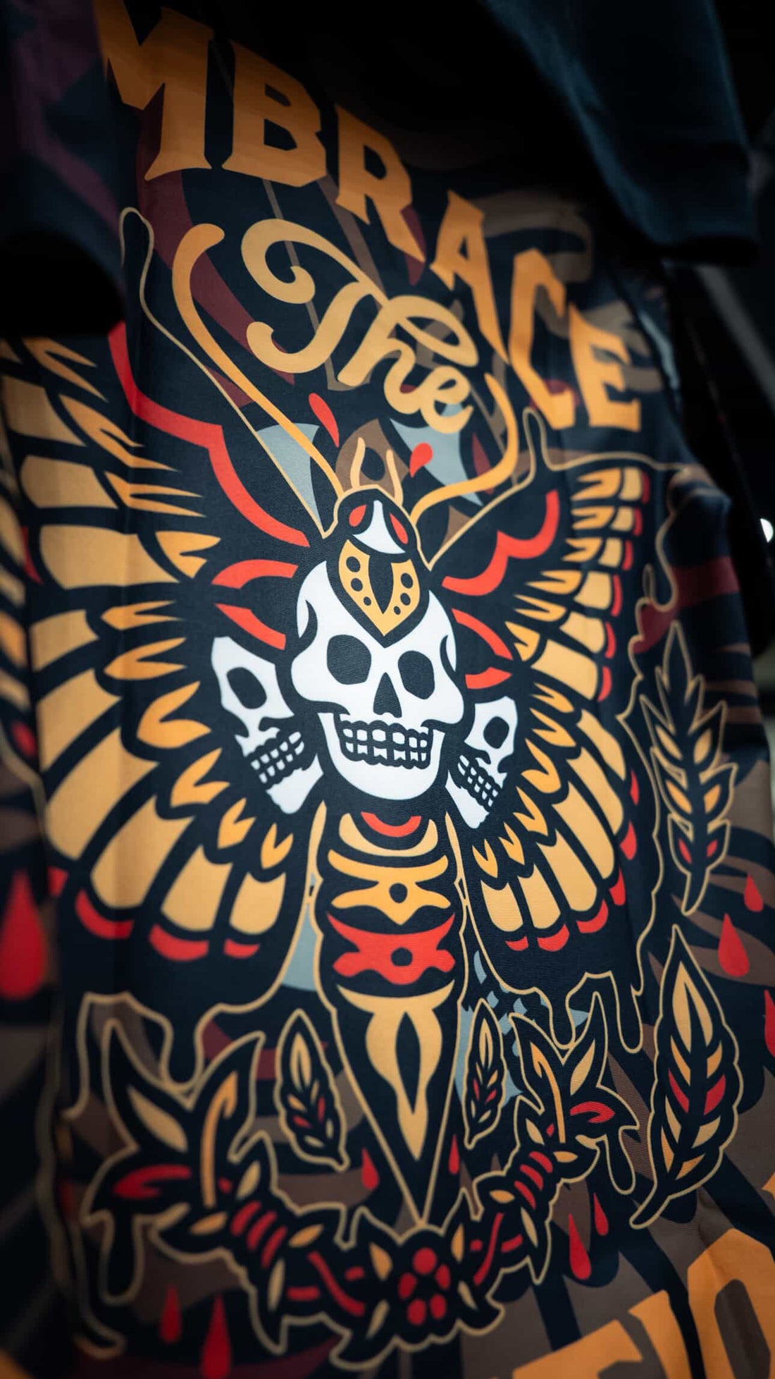 Jiu Jitsu Rashguard Embrace the Evolution ButteflyX Back