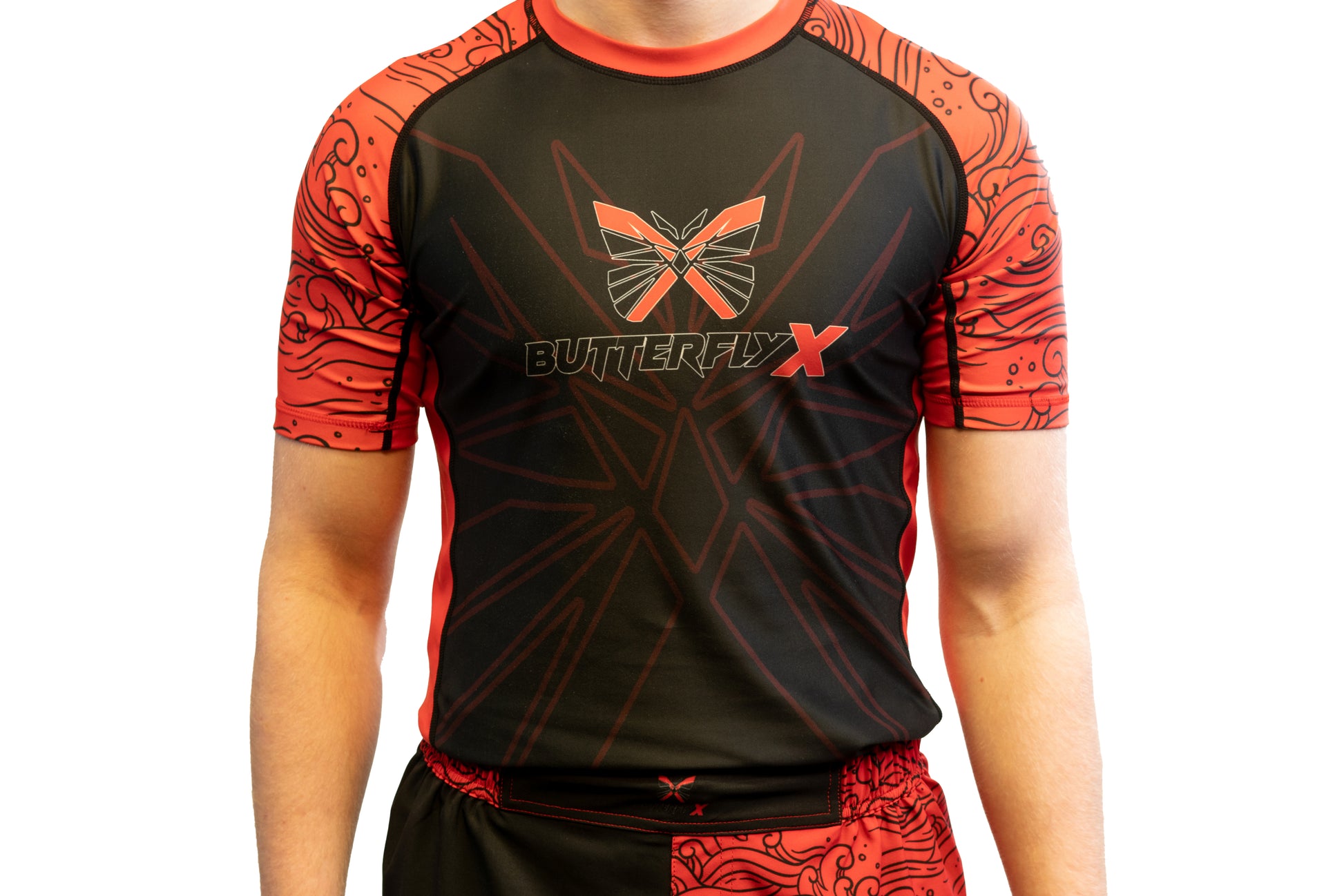 Flagship Jiu JItsu Rash Guard Close Chest- ButterflyX