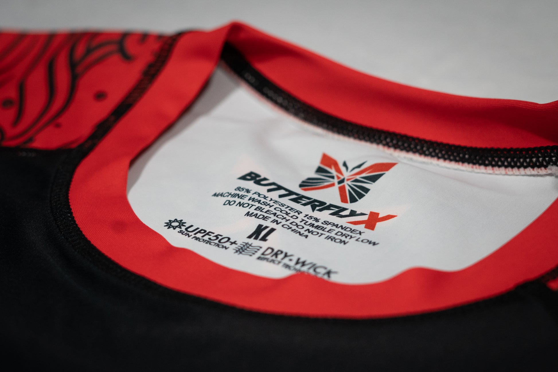 Flagship Jiu JItsu Rash Guard Neck - ButterflyX