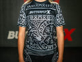 Front of Gray Ranked Jiu-Jitsu Rashguard - Fenrir
