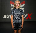 Gray Ranked Front Jiu-Jitsu Rashguard