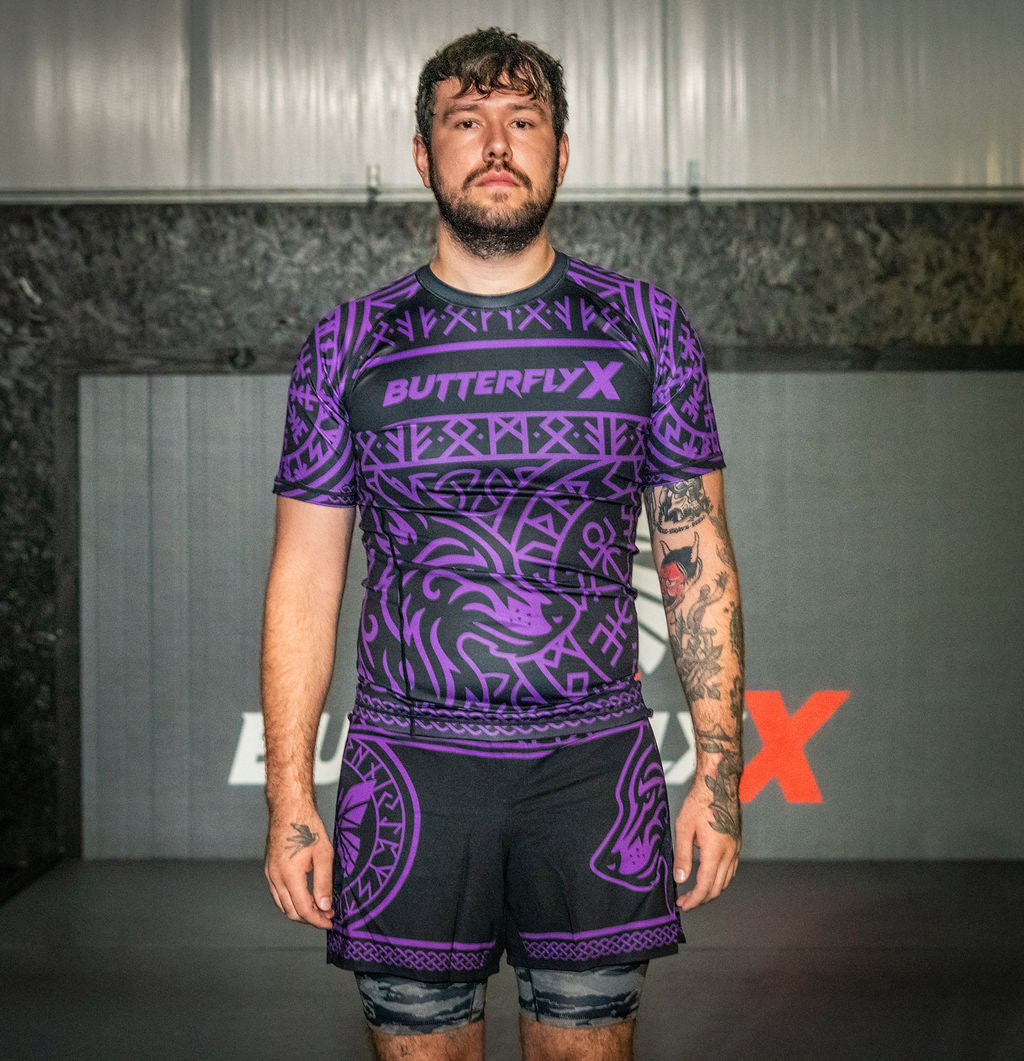 Purple Ranked Jiu-Jitsu Rashguard Front