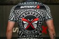 Ranked White and Black Rashguard Fenrir Back